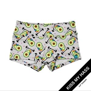 LIKE NEW WOD BOTTOM KISS MY HASS LIFTING BIKE SHORTS - Size Large SKU:123